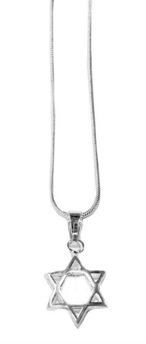 Gargantilha/colar/corrente Com Pingente Estrela De Davi