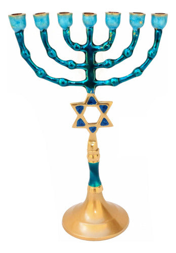 Candelabro / Menorá Sete Pontas Importada De Israel