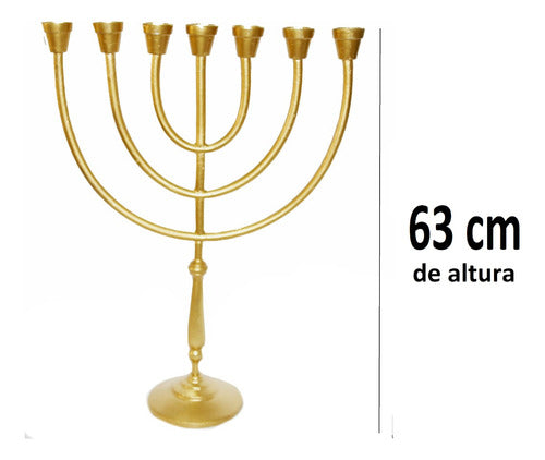 Candelabro Sete Pontas - Menorah  Grande