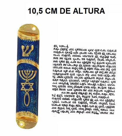 Mezuzá Judaico Luxo + Pergaminho - Importada De Israel