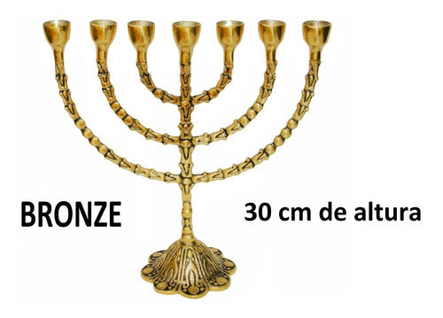 Candelabro Sete Pontas - Menorah  Grande