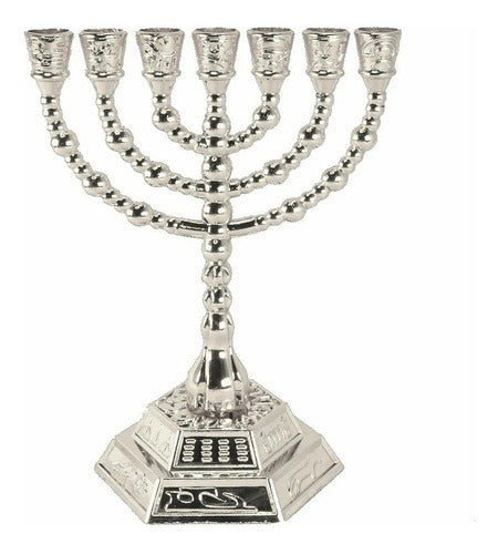 Candelabro Sete Pontas - Menora - 12 Tribos - De Israel