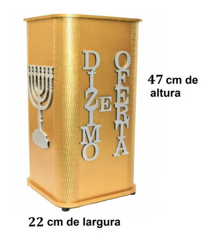 Gazofilácio Dízimos E Ofertas Igreja Pintado Em Mdf