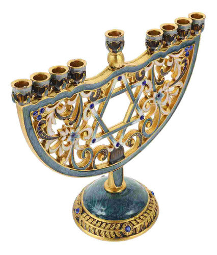Candelabro 9 Velas - Menorá - Hanukkah Chanukiá De Israel