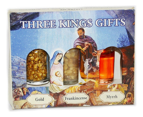Kit 3 Elementos Terra Santa Ouro, Mirra.. Importado Israel
