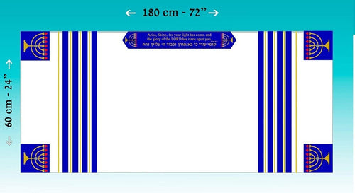 Talit Especial Profeta Isaías - Importado De Israel