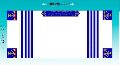 Talit Especial Profeta Isaías - Importado De Israel