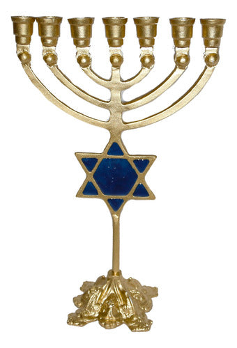 Candelabro Sete Pontas - Menorah  Grande