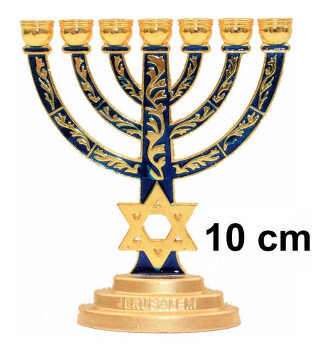 Candelabro / Menorá Estrela De Davi - De Israel