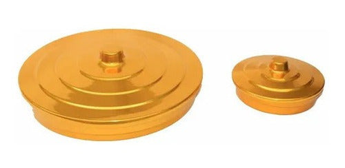 Kit Para Santa Ceia Média Com Duas Bandejas E Taças Douradas