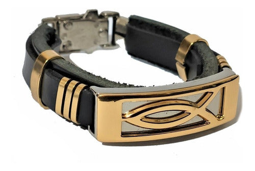 Pulseira Preta Com Simbolo Messiânico - De Israel