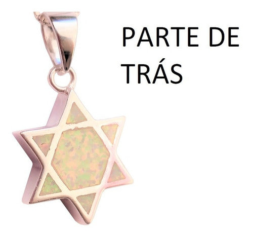 Pingente Estrela De Davi Prata -  Direito De Israel