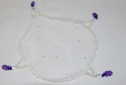 Kit Taça, Prato E Véu Para Mesa De Santa Ceia Dourada