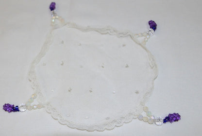 Kit Taça, Prato E Véu Para Mesa De Santa Ceia Dourada