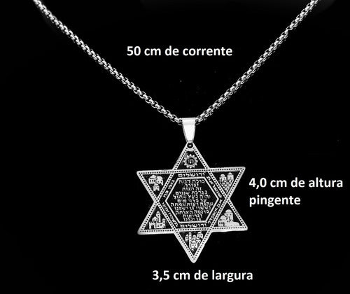 Gargantilha/colar/corrente Com Pingente Estrela De Davi !!!