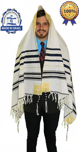 Talit Messiânico Grande De Israel Com Pequenos Defeitos