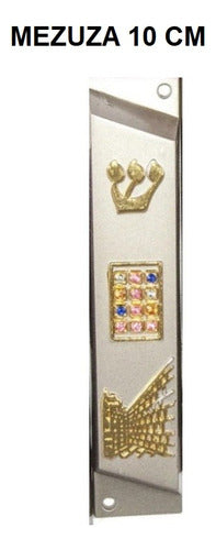 Mezuzá Judaico 10 Cm + Pergaminho - De Israel - 12 Tribos