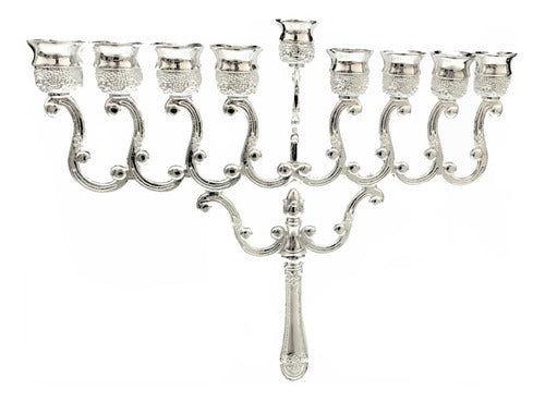 Candelabro 9 Velas - Menorá - Hanukkah Chanukiá De Israel