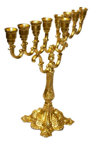 Candelabro 9 Velas - Menorá - Hanukkah Chanukiá Grande