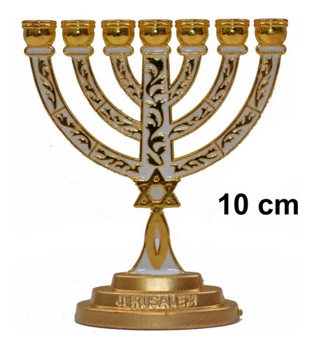 Candelabro / Menorá Simbolo Messiânico - 10cm - De Israel