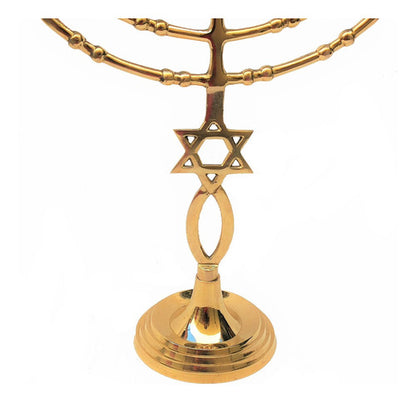 Candelabro Sete Pontas - Menora 34 Cm - Original De Israel