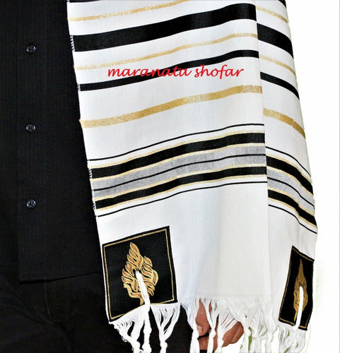Talit Especial Profeta Elias - Importado De Israel