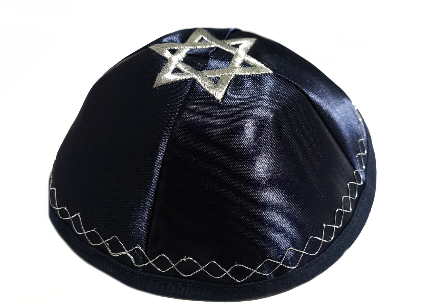 Kipa Judaico Estrela De Davi Azul /original De Israel
