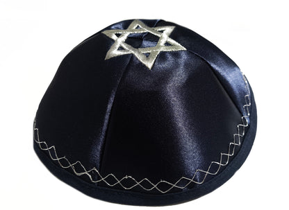 Kipa Judaico Estrela De Davi Azul /original De Israel