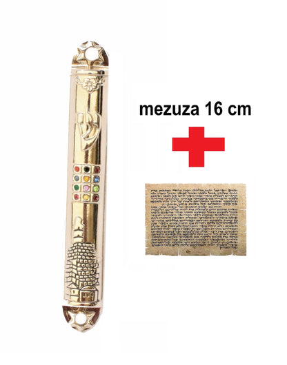 Mezuzá Judaico Luxo 16cm - Importada De Israel - 12 Tribos 2