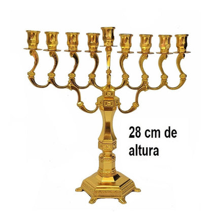 Candelabro 9 Velas - Menorá - Hanukkah Chanukiá De Israel