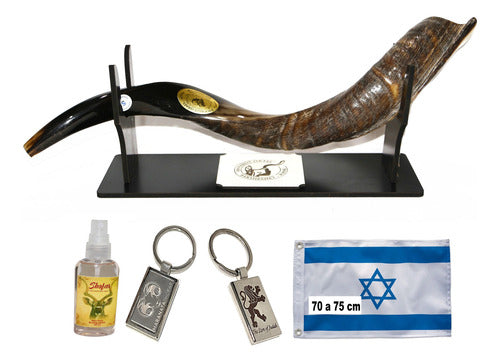 Shofar De Chifre Antílope + Brindes - De Israel #