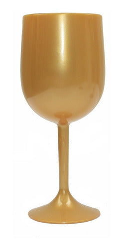 Kit Taça E Prato Para Mesa De Santa Ceia Dourada