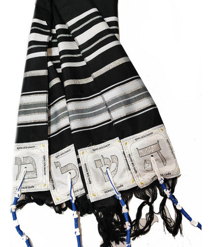 Talit Ortodoxo Rei Salomão 55 X 180 Cm - Importado Israel