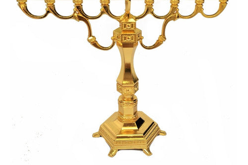 Candelabro 9 Velas - Menorá - Hanukkah Chanukiá De Israel