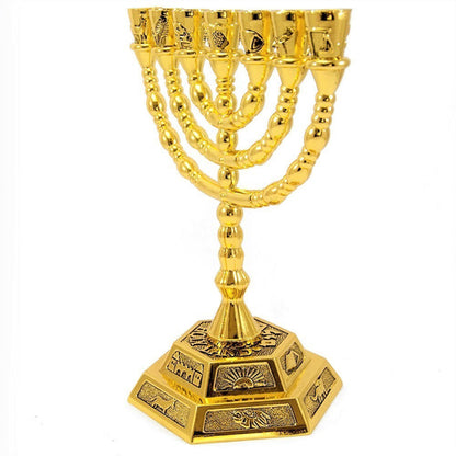 Candelabro Sete Pontas - Menora - 12 Tribos - De Israel