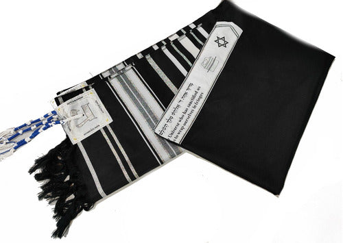 Talit Ortodoxo Rei Salomão 55 X 180 Cm - Importado Israel
