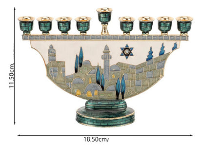 Candelabro 9 Velas - Menorá - Hanukkah Chanukiá De Israel