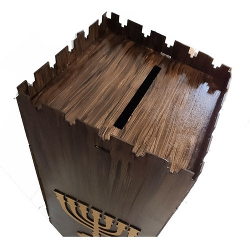 Gazofilácio Dízimos E Ofertas Igreja (grande) Pintado Em Mdf