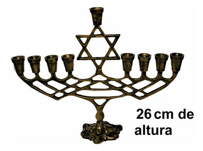 Candelabro 9 Velas - Menorá - Hanukkah Chanukiá