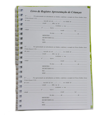 Livro Para Secretaria Da Igreja -dizimista/caixa/membros Etc