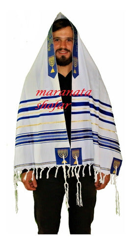 Talit Especial Profeta Isaías - Importado De Israel