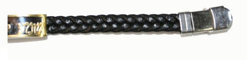Pulseira Preta Com Escrita Em Hebraico  Shema Israel