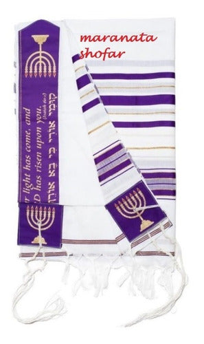 Talit Especial Profeta Isaías - Importado De Israel