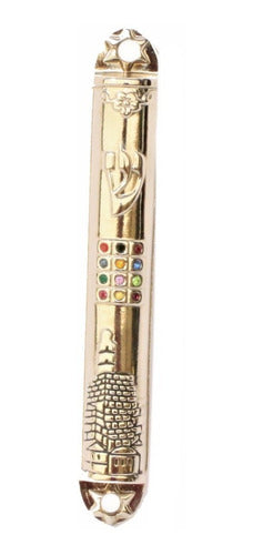 Mezuzá Judaico Luxo 16cm - Importada De Israel - 12 Tribos 2