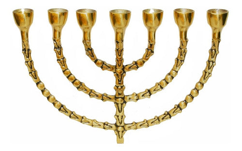 Candelabro Sete Pontas - Menorah  Grande