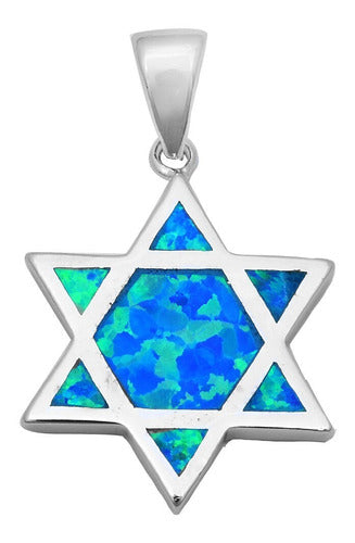 Pingente Estrela De Davi Prata -  Direito De Israel