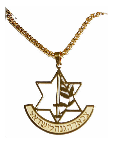 Corrente Colar Judaica Estrela De Davi, Exercito Israel