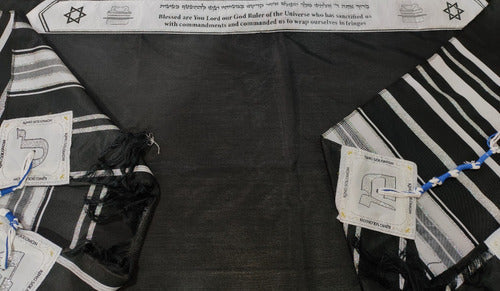 Talit Ortodoxo Rei Salomão 55 X 180 Cm - Importado Israel