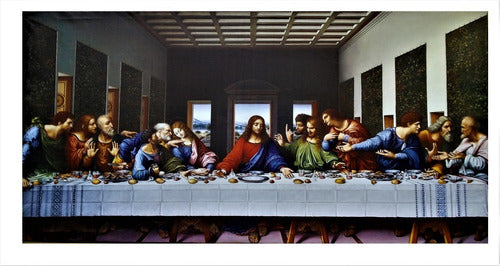 Quadro Tela Decorativo Luxo A Última Ceia - Santa Ceia