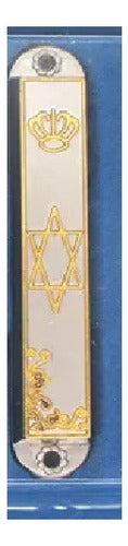 Mezuzá Judaico 8 Cm Estrela De Davi - De Israel + Pergaminho